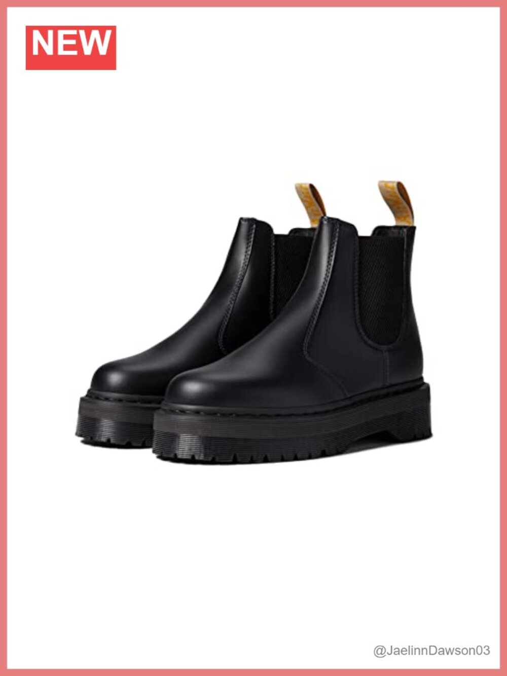 Faux Leather Platform Chelsea Boots Ankle Bootie Slip On 2.25in Heel